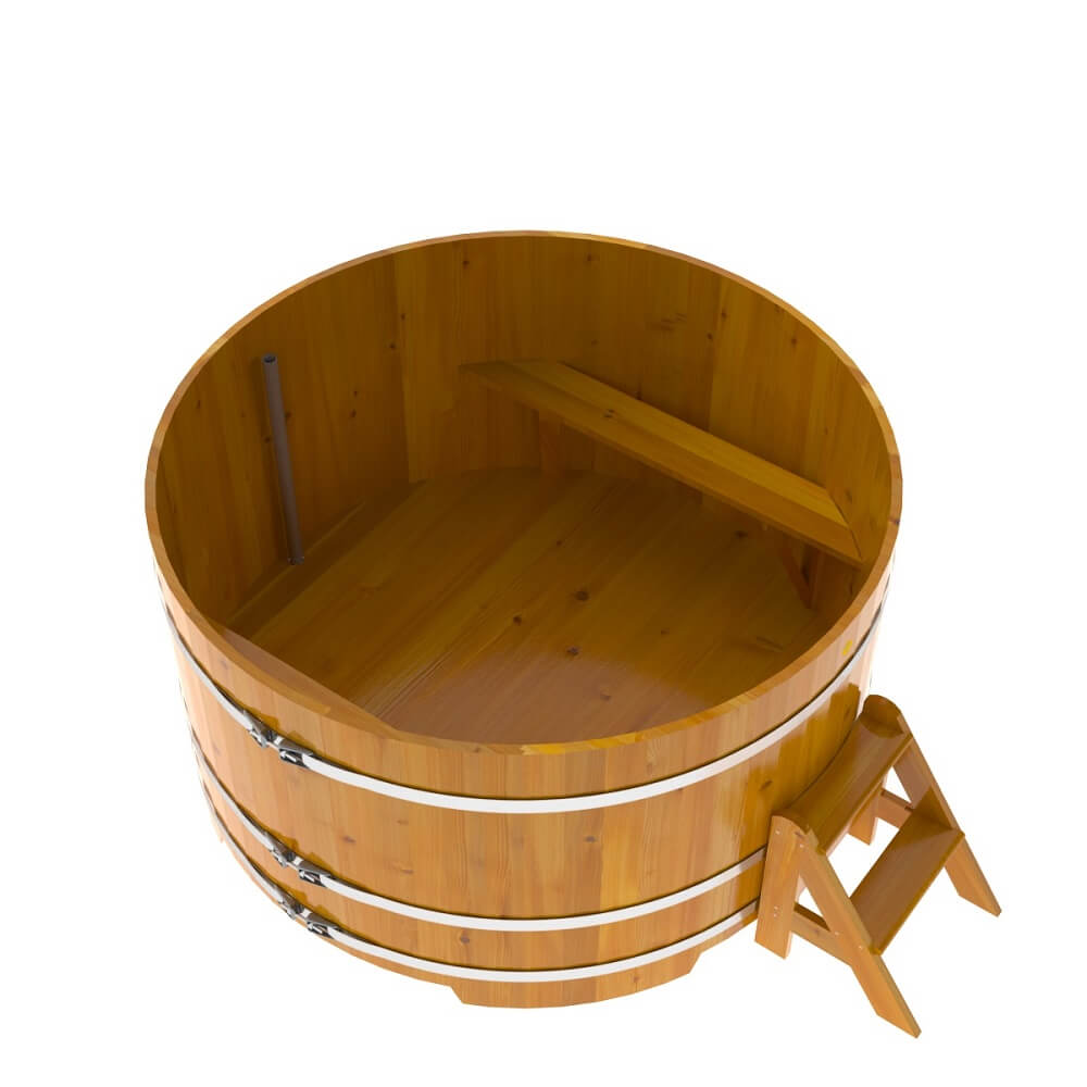Купель круглая BentWood D=1,80 лиственница натуральная рустик