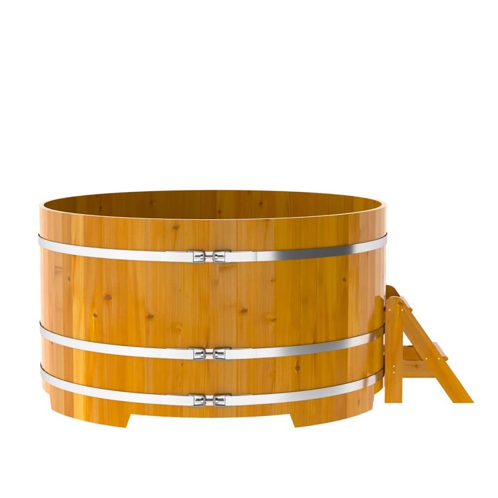 Купель круглая BentWood D=1,80 лиственница натуральная рустик