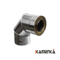 Отвод сэндвич EcoFlue оцинковка 1мм диаметр 230х150 угол 90