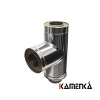 Тройник сэндвич EcoFlue 1мм оцинковка диаметр 200х120